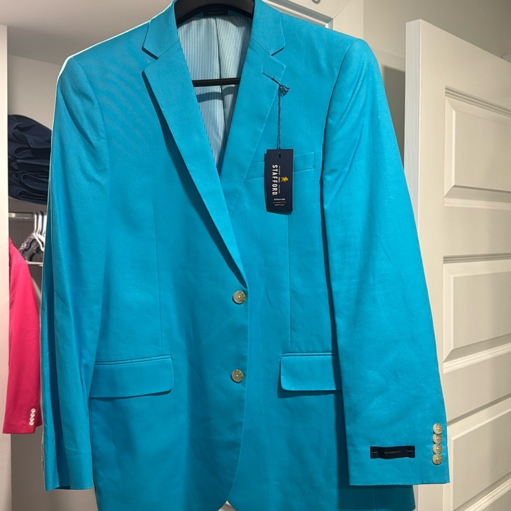 Stafford Jacket Mens 44L turquoise